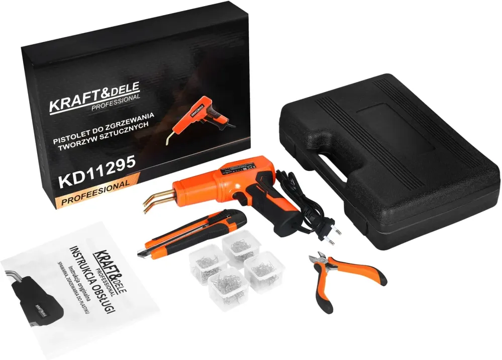 Aparat Sudura Plastic 85W 230V cu 4 tipuri de zszywek, Kraft&Dele KD11295