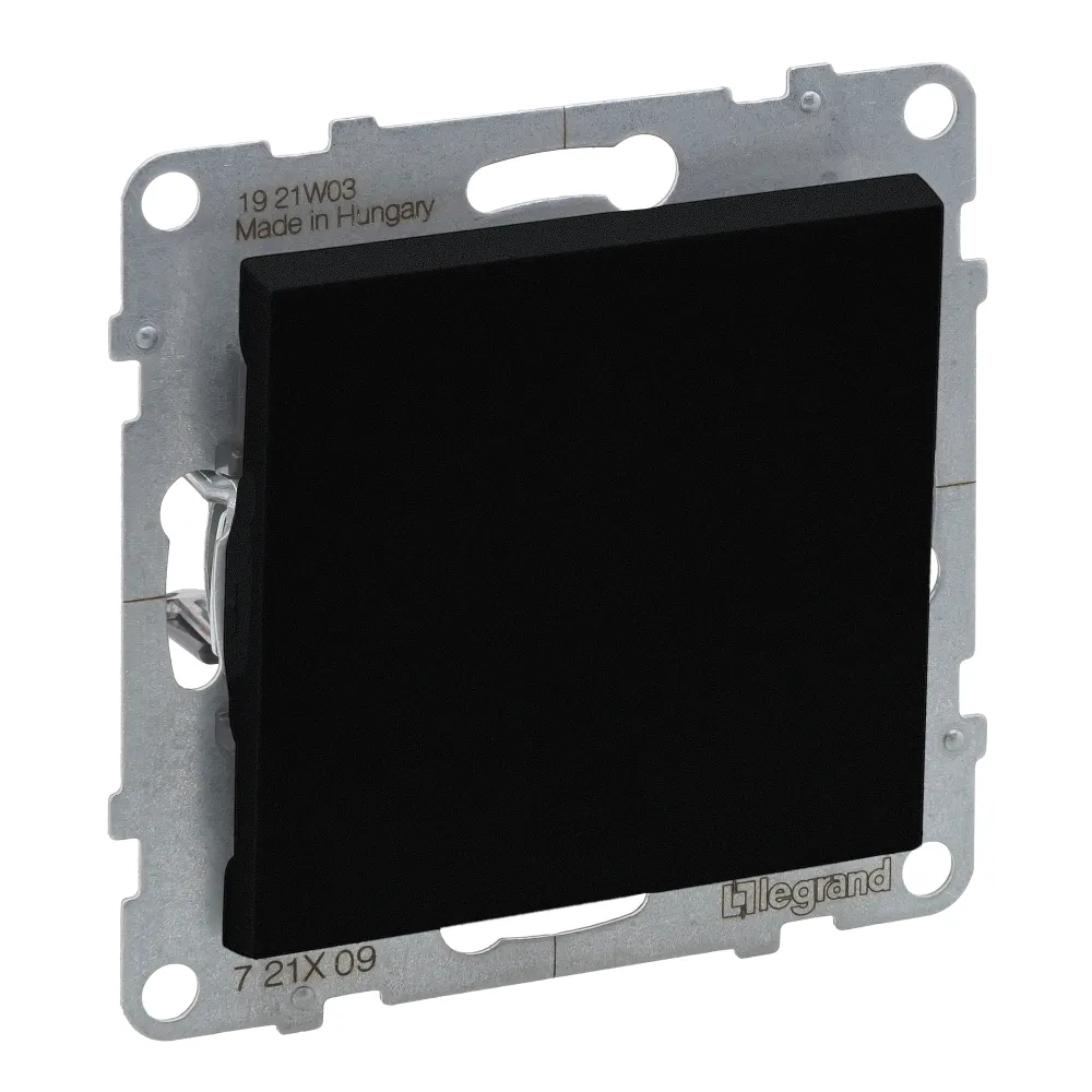 Buton cu revenire simplu, 6A, negru, Suno 721409