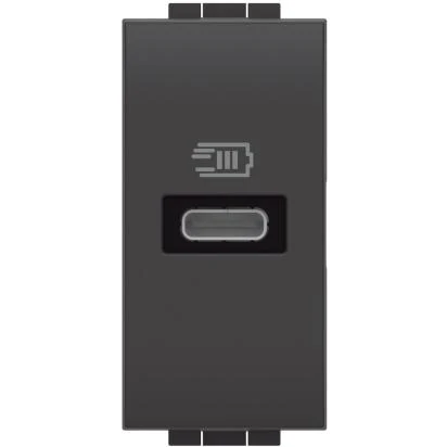 Incarcator USB, tip C, 1 modul, 7V, 1500mA, Antracit, Living Light L4192C