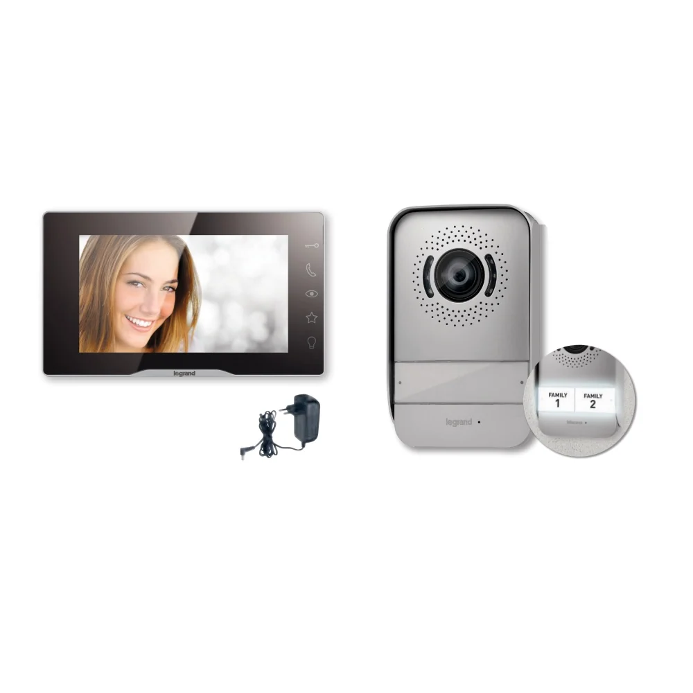 Kit videointerfon "EASYKIT Plus", ecran 7'', plug-, Legrand 368910