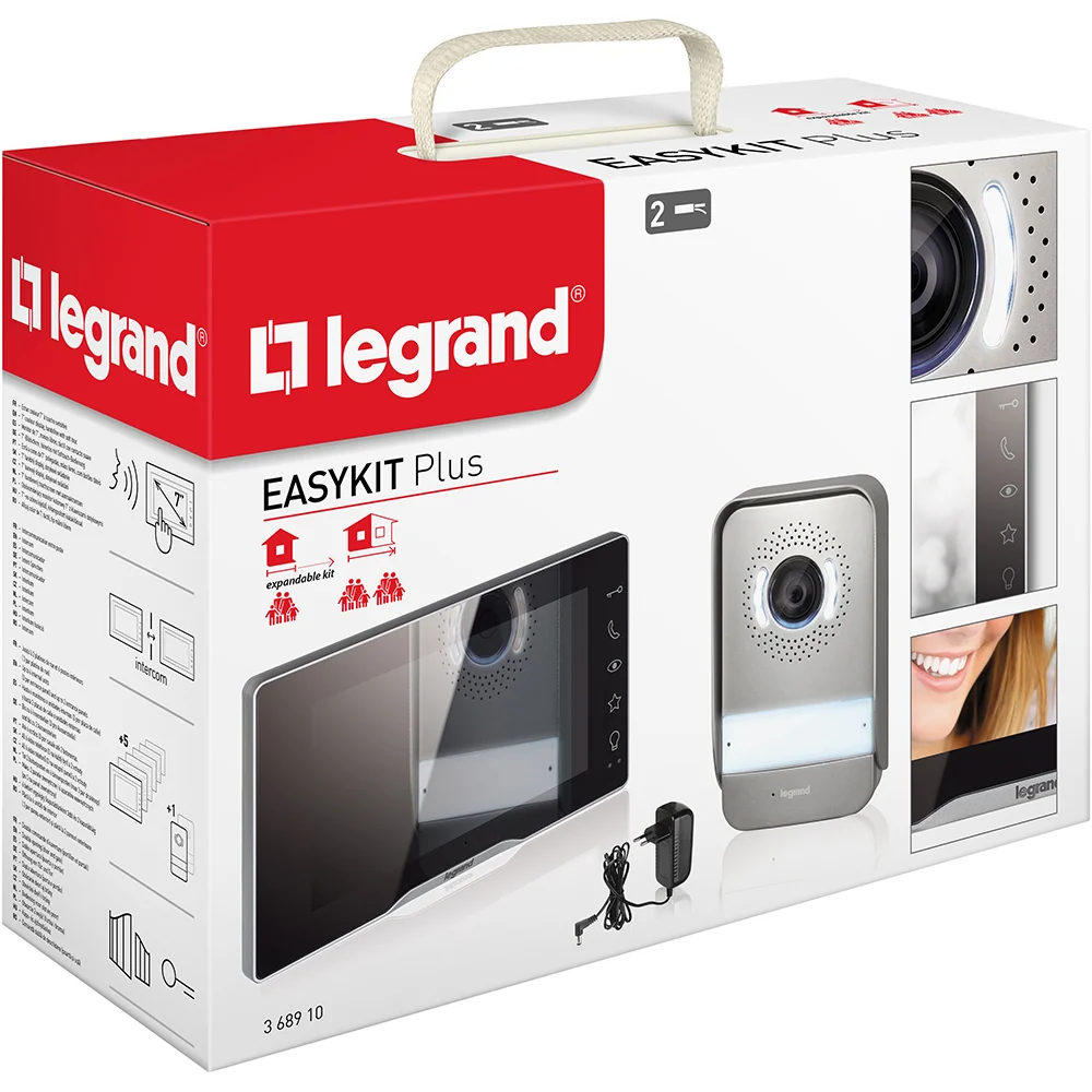 Kit videointerfon "EASYKIT Plus", ecran 7'', plug-, Legrand 368910