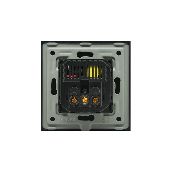 Priza simpla, standard german, 2P+T, 16A, cu USB tip +C, 2.1A, rama din sticla, negru, Aledio A1PACN