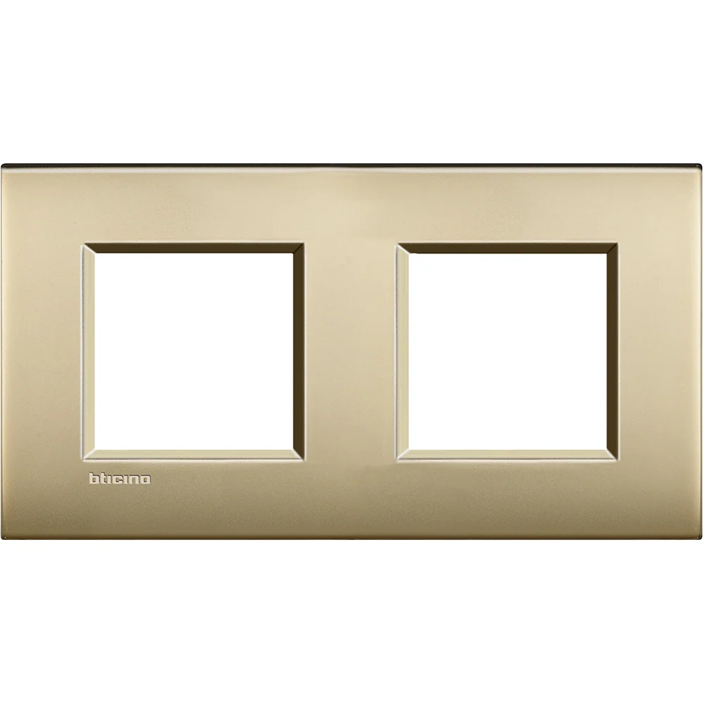 Rama ornament, 4 module (2m+2m), finisaj Auriu mat, Living Light LNE4802M2OF
