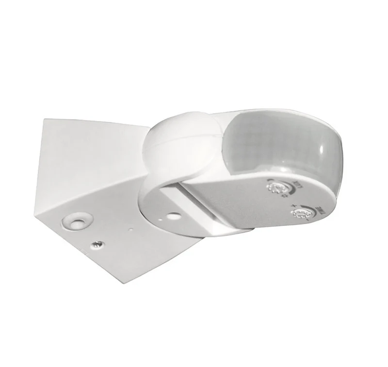 Senzor de miscare "Plat", 230V, 220°, IP44, Alb, Lumen 10-600