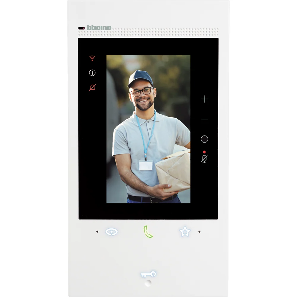 Unitate video interioara CLASSE 300EOS WN, ecran tactil 5”, Bticino 344842
