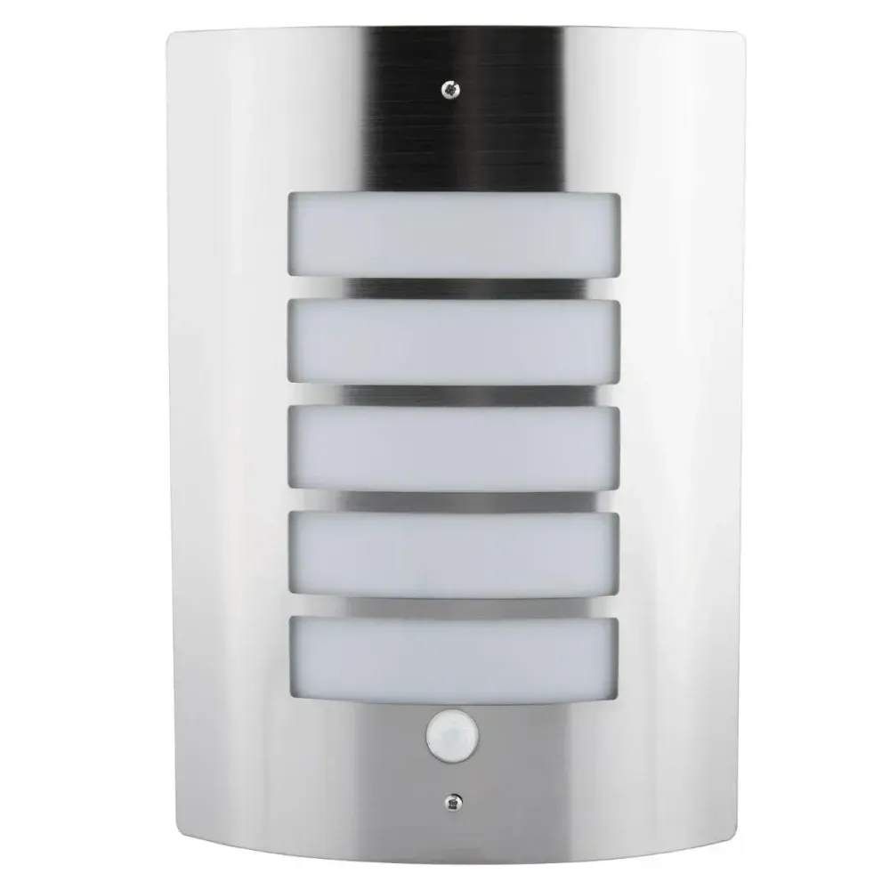 Aplica de exterior Lugo, cu senzor incorporat, 295x215 mm, IP44, argintiu