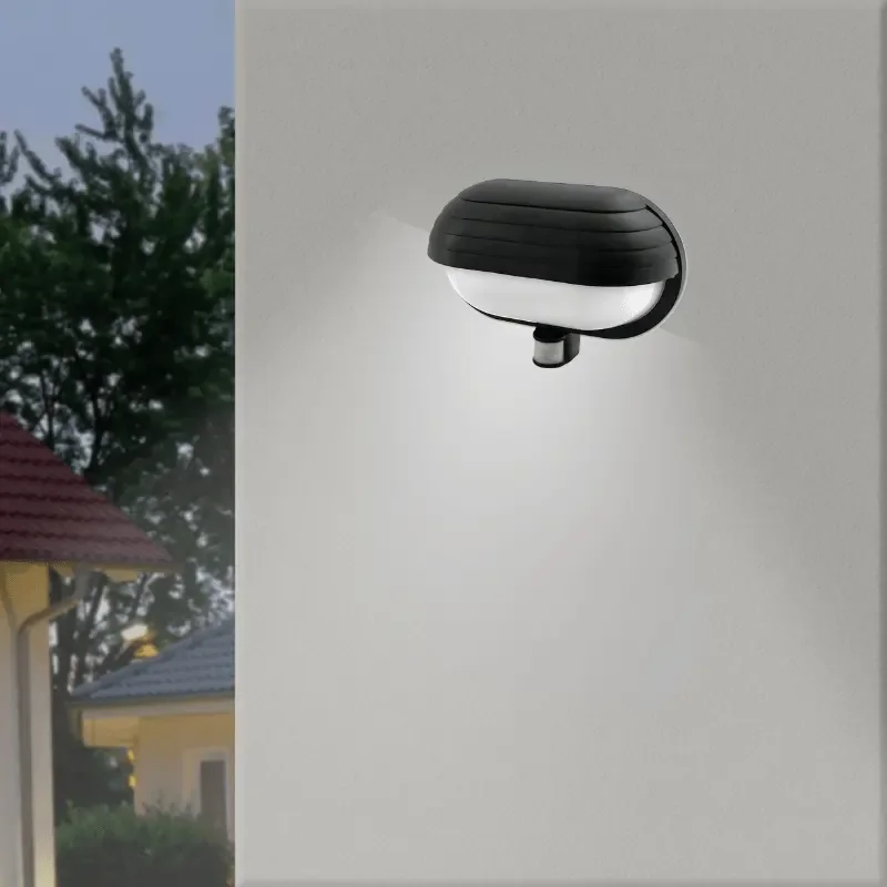 Aplica de exterior cu senzor Froda, 1xE27, IP44, negru