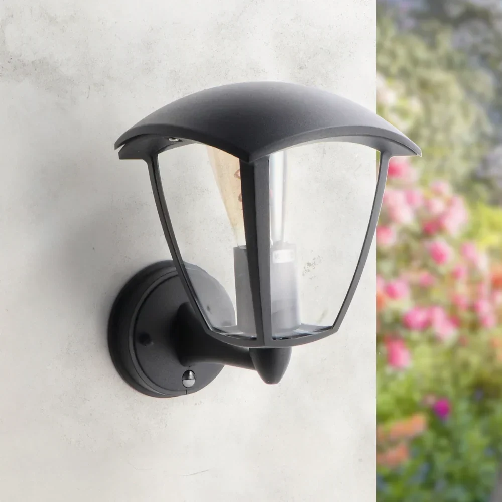 Aplica Exterior Cu Senzor Ronse, Negru