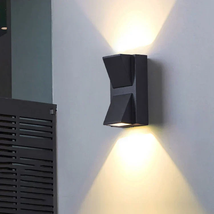 Aplica LED Scarlat Exterior, 6W, Negru, Metal, IP65, 3000K