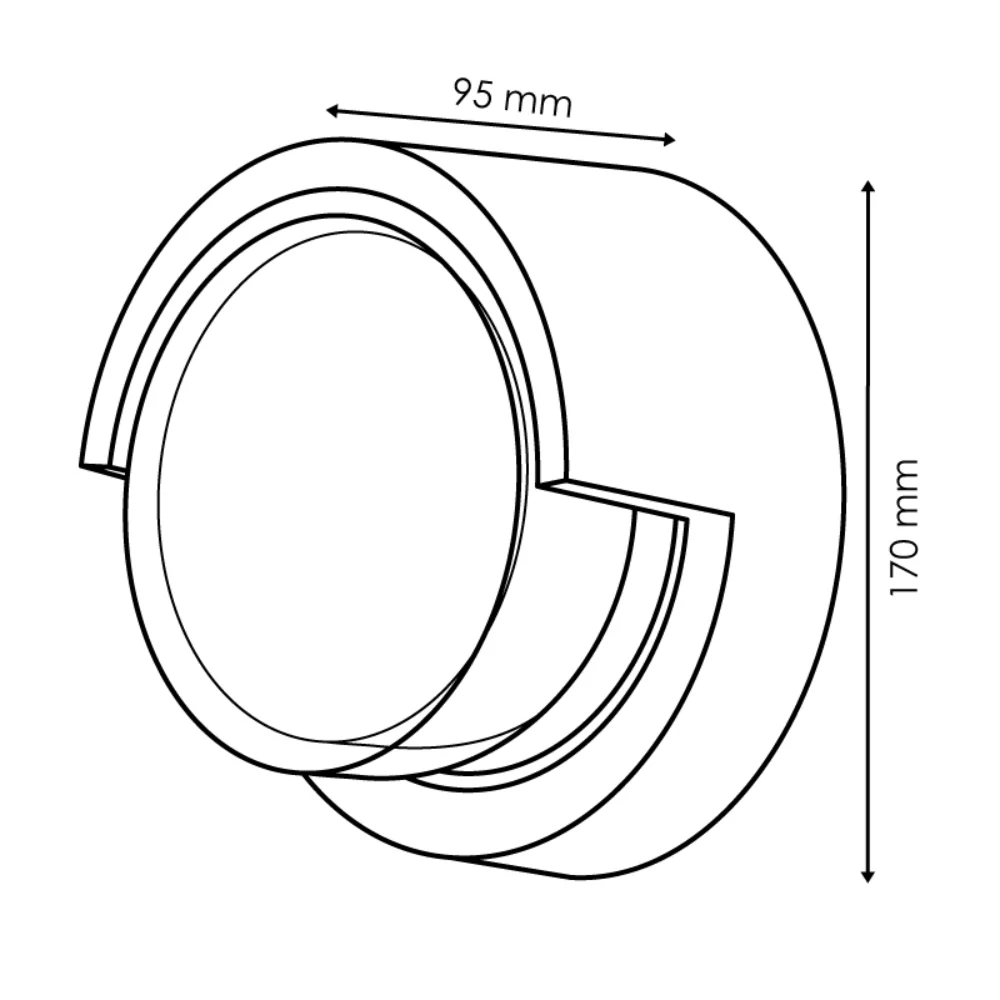 Plafoniera Rotunda pentru Interior/Exterior Dynamic 12W CCT