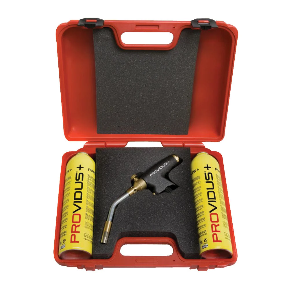 Kit arzator profesional PROVIDUS GA200 pentru temperaturi ridicate cu 2 butelii gasex