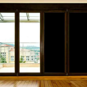 Set 2 x Folie neagra opaca pentru geam 45 x 300 cm