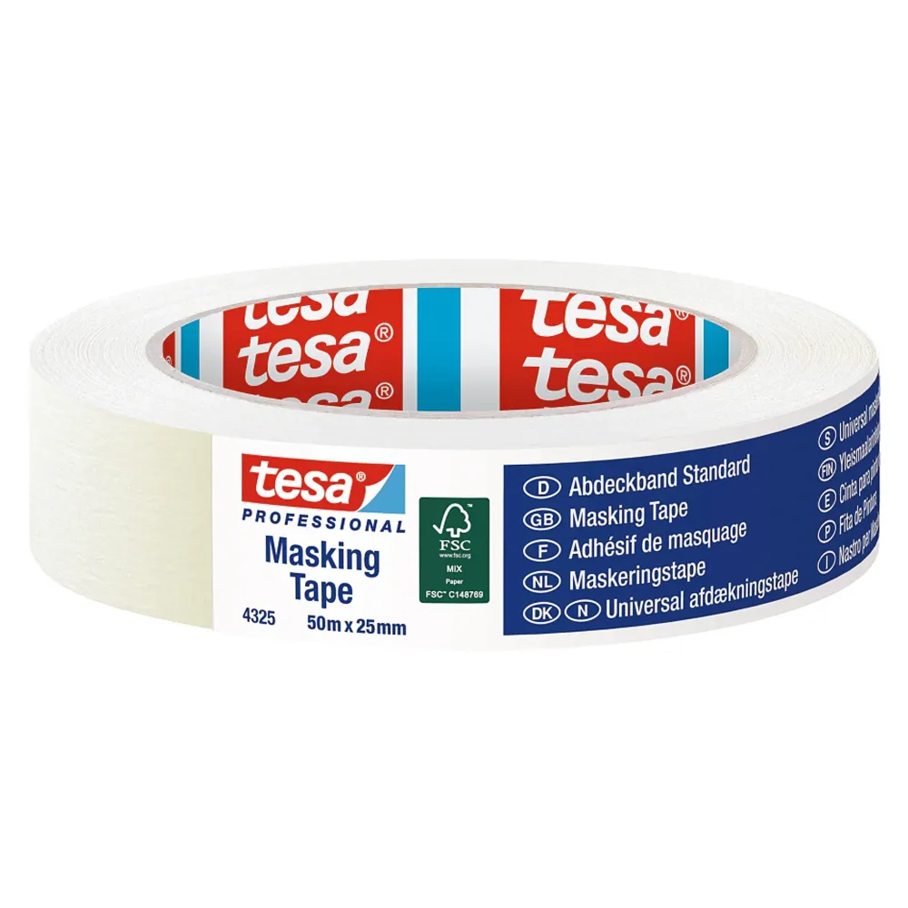 Bandă de hârtie de mascare Tesa Profesional 4325