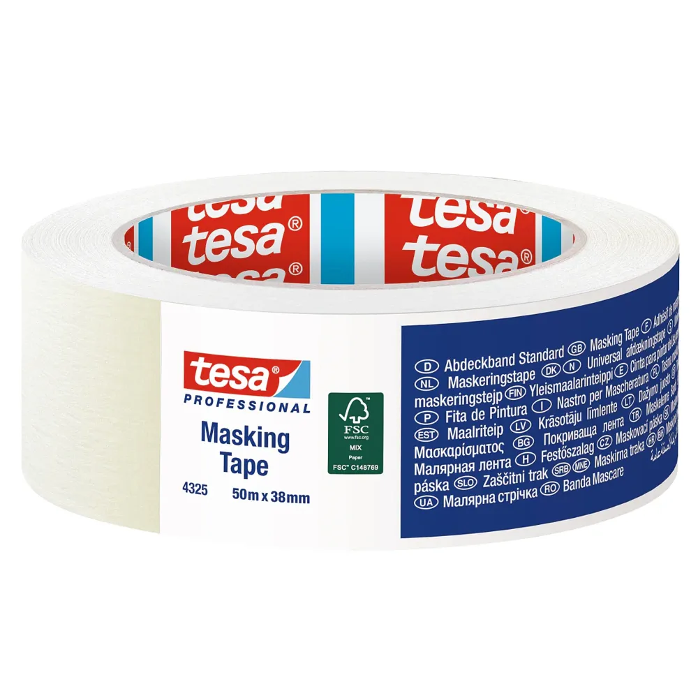 Bandă de hârtie de mascare Tesa Profesional 4325