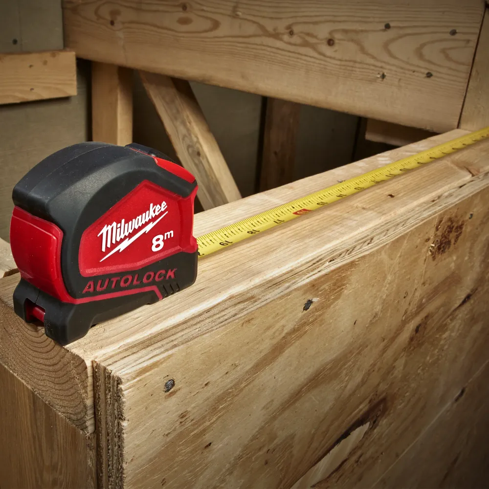 Autolock bandă de măsurare Milwaukee 8mt