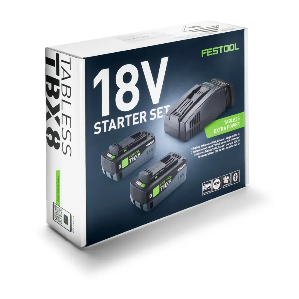 Set de energie Festool 18V 2xTBX8/SCA16