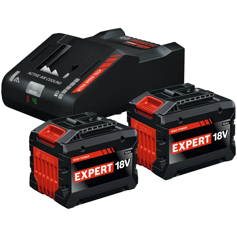 Set de început Bosch EXBA18V-150 + EXAL18V-160 18V 15Ah