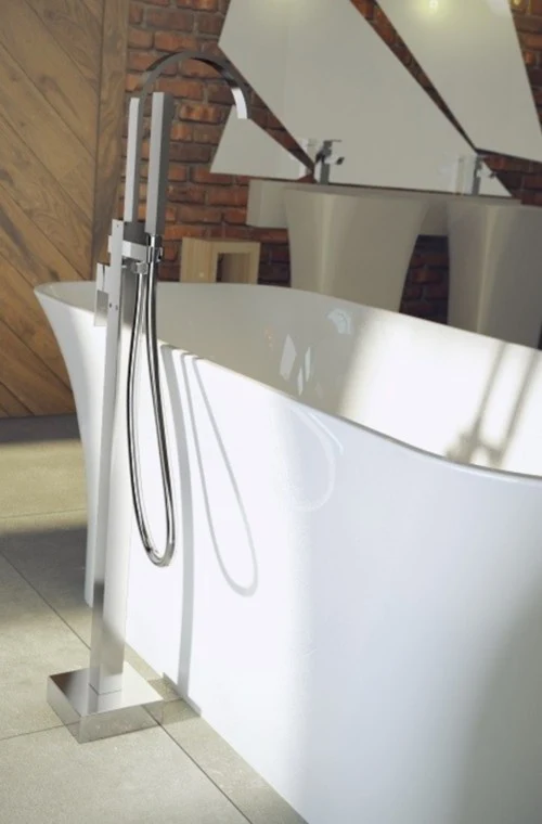 Besco Modern II Baterie cada freestanding, crom