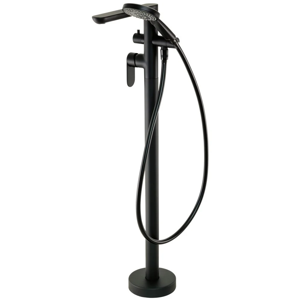 Deante Alpinia Baterie cada freestanding, negru mat