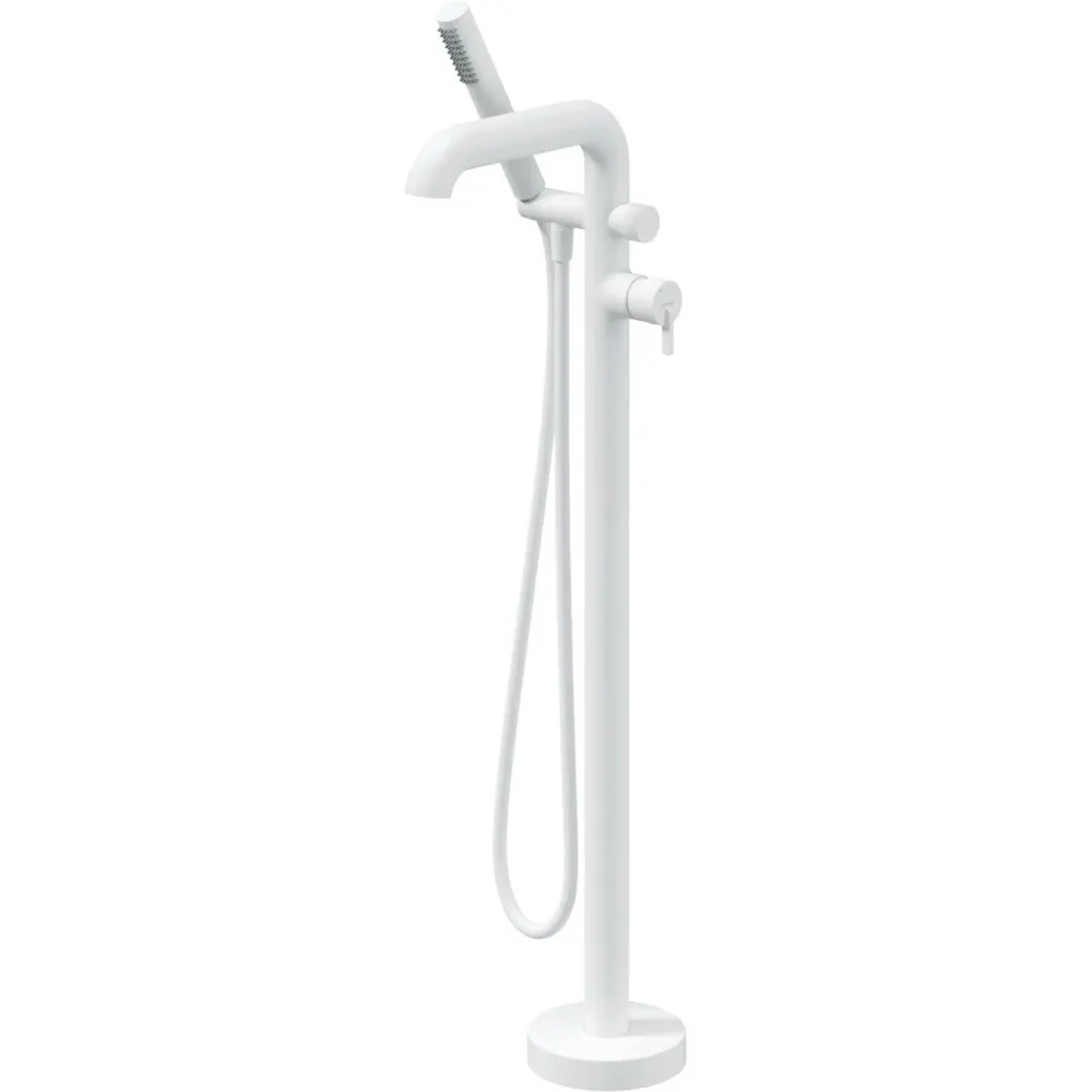 Deante Silia Baterie cada freestanding, alb
