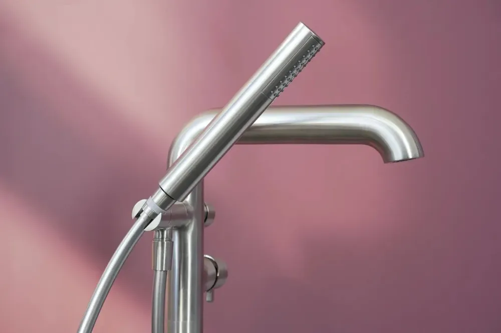 Deante Silia Baterie cada freestanding, inox