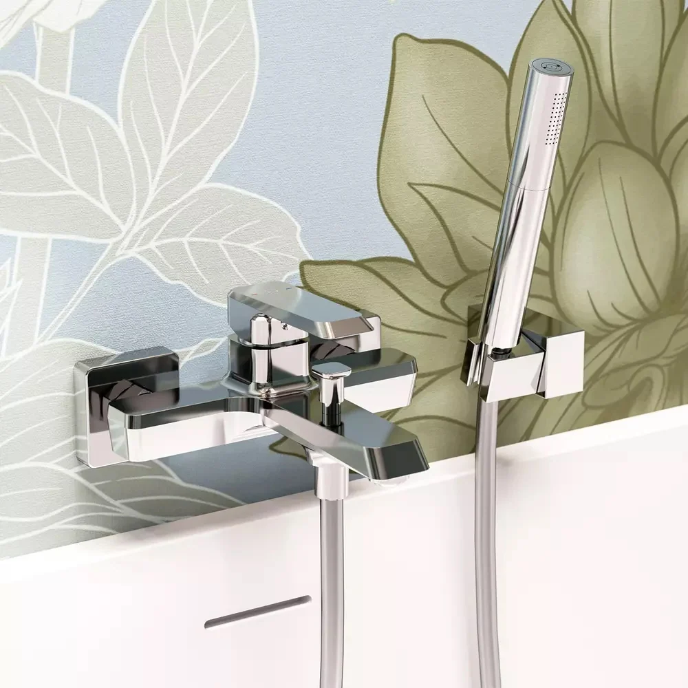 FDesign Brina Baterie cada dus monocomanda, crom