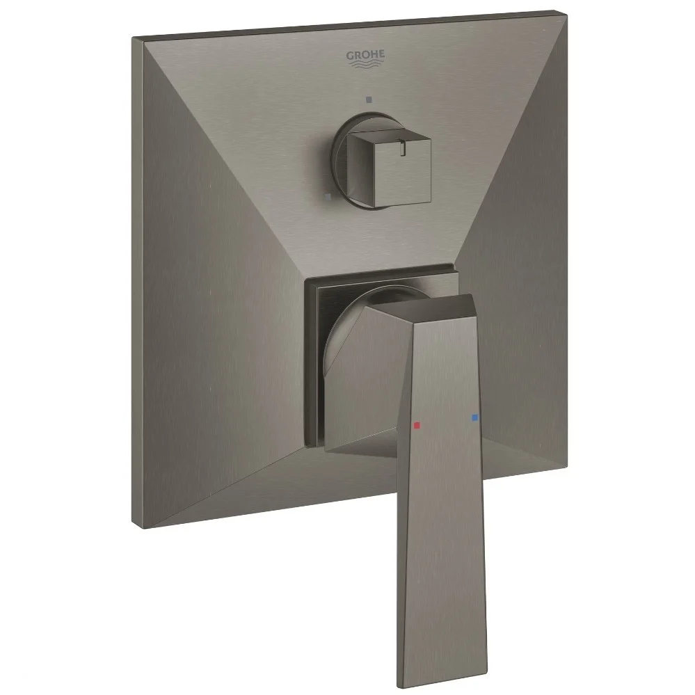 Grohe Allure Brilliant Baterie cada dus monocomanda incastrata, 3 iesiri, antracit mat (brushed hard graphite)