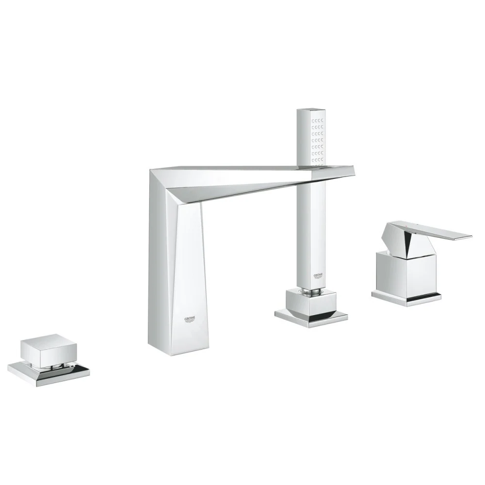 Grohe Allure Brilliant Baterie cada dus monocomanda cu set dus, montaj pe cada, crom