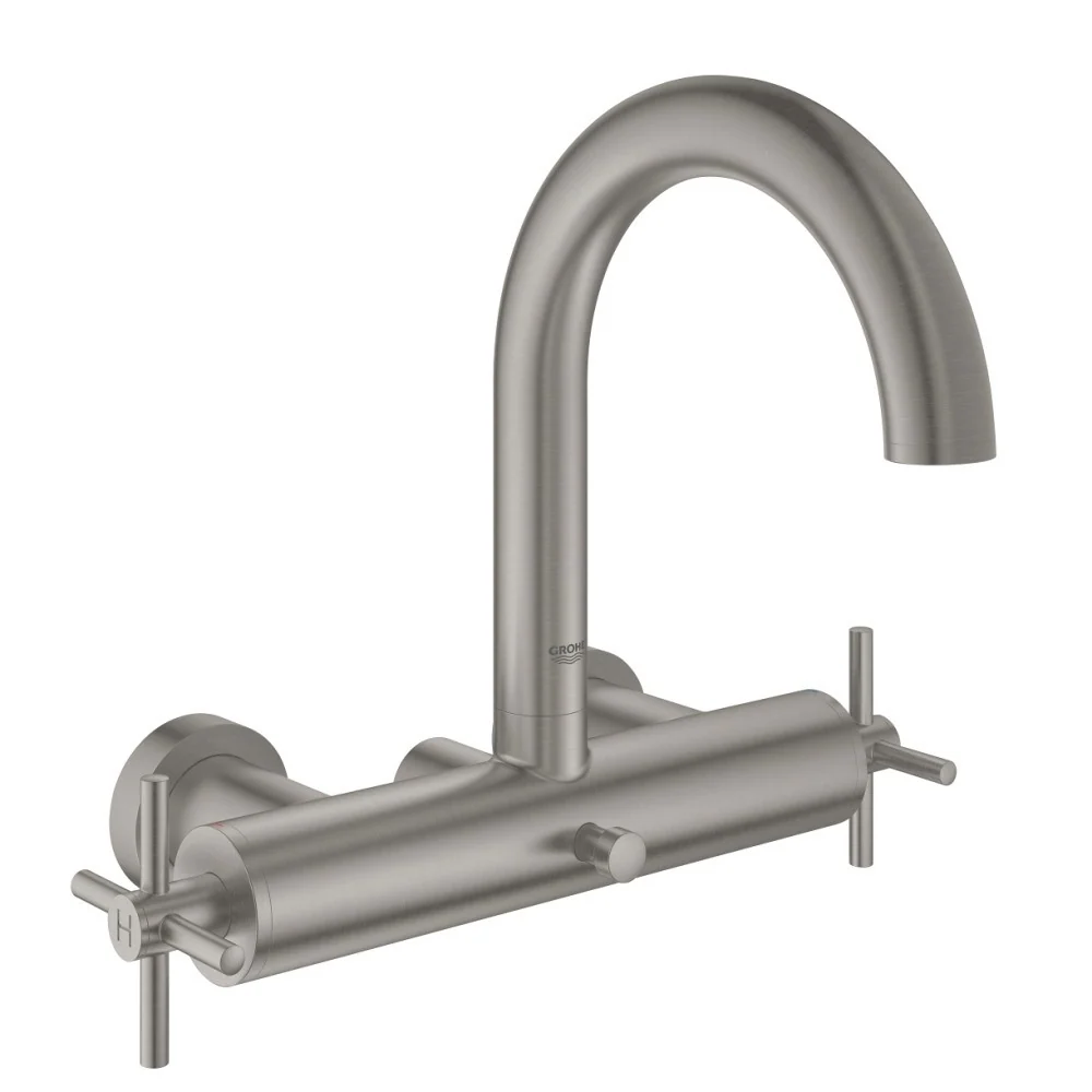 Grohe Atrio Baterie cada dus dubla comanda, aspect inox (supersteel)