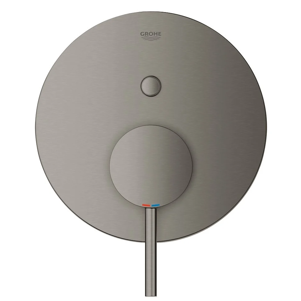 Grohe Atrio Baterie cada dus incastrata, 2 iesiri, antracit mat (brushed hard graphite)