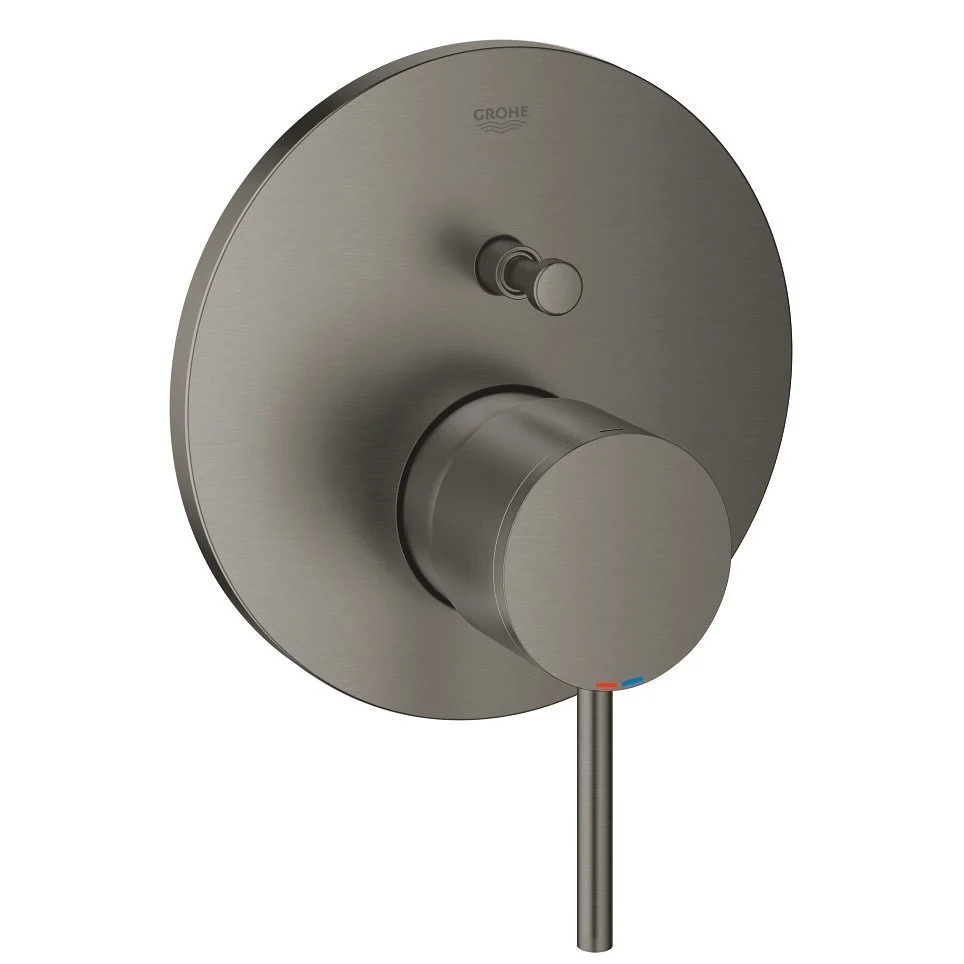 Grohe Atrio Baterie cada dus incastrata, 2 iesiri, antracit mat (brushed hard graphite)