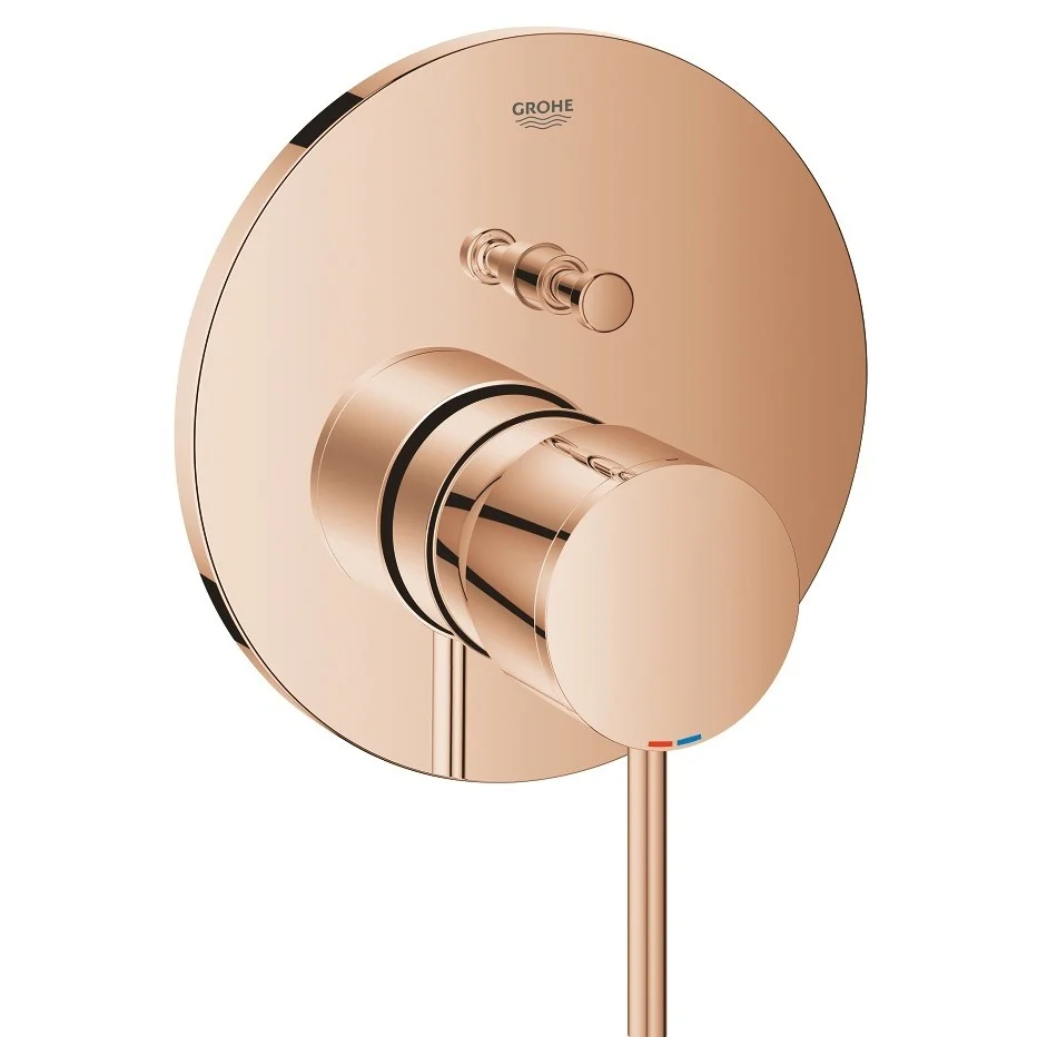 Grohe Atrio Baterie cada dus incastrata, 2 iesiri, cupru (warm sunset)