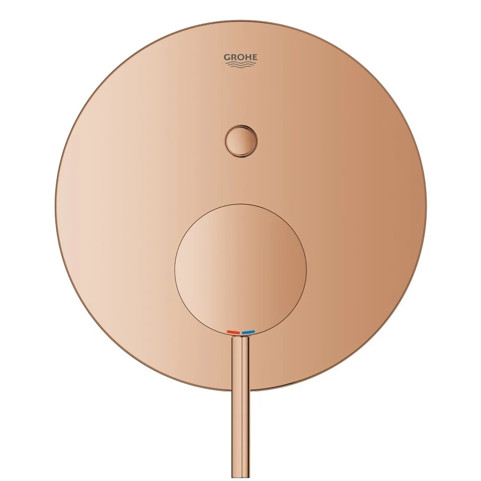Grohe Atrio Baterie cada dus incastrata, 2 iesiri, cupru (warm sunset)