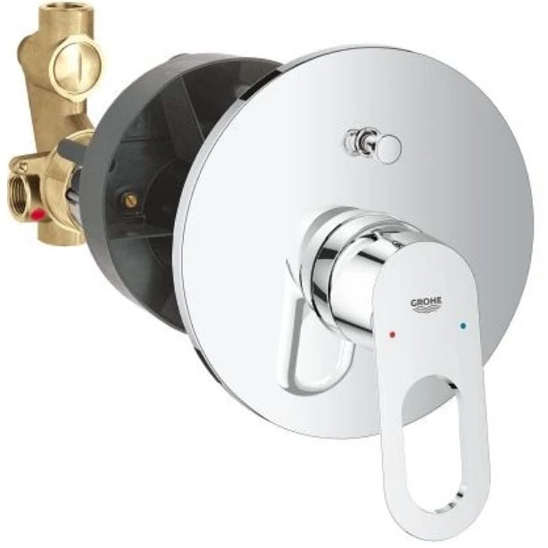 Grohe BauLoop Baterie cada dus, incastrata