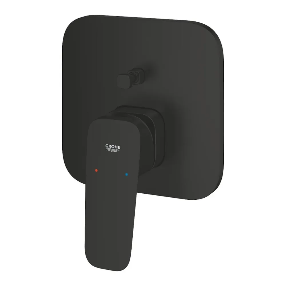Grohe Cubeo Baterie cada dus monocomanda incastrata, negru mat