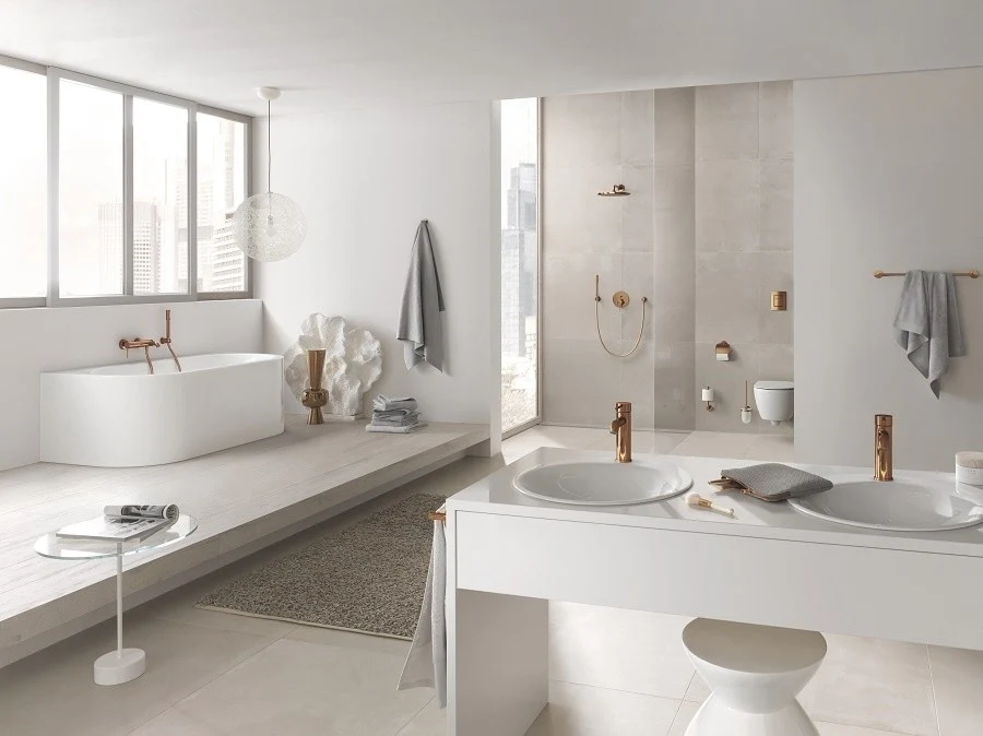 Grohe Essence Baterie cada dus, cupru (warm sunset)