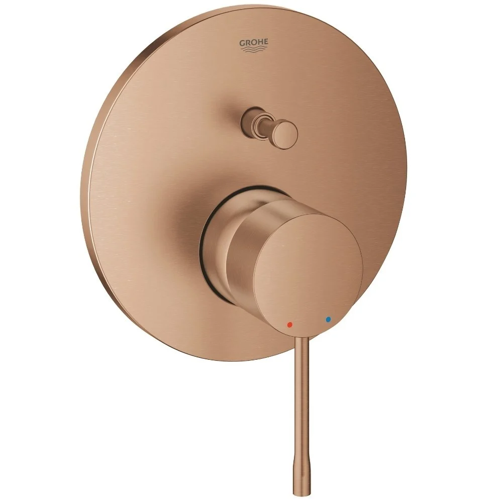 Grohe Essence Baterie cada dus incastrata, cupru mat (brushed warm sunset)