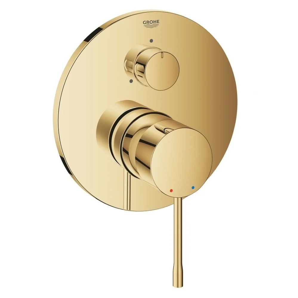 Grohe Essence Baterie cada dus monocomanda incastrata, 3 iesiri, auriu (cool sunrise)