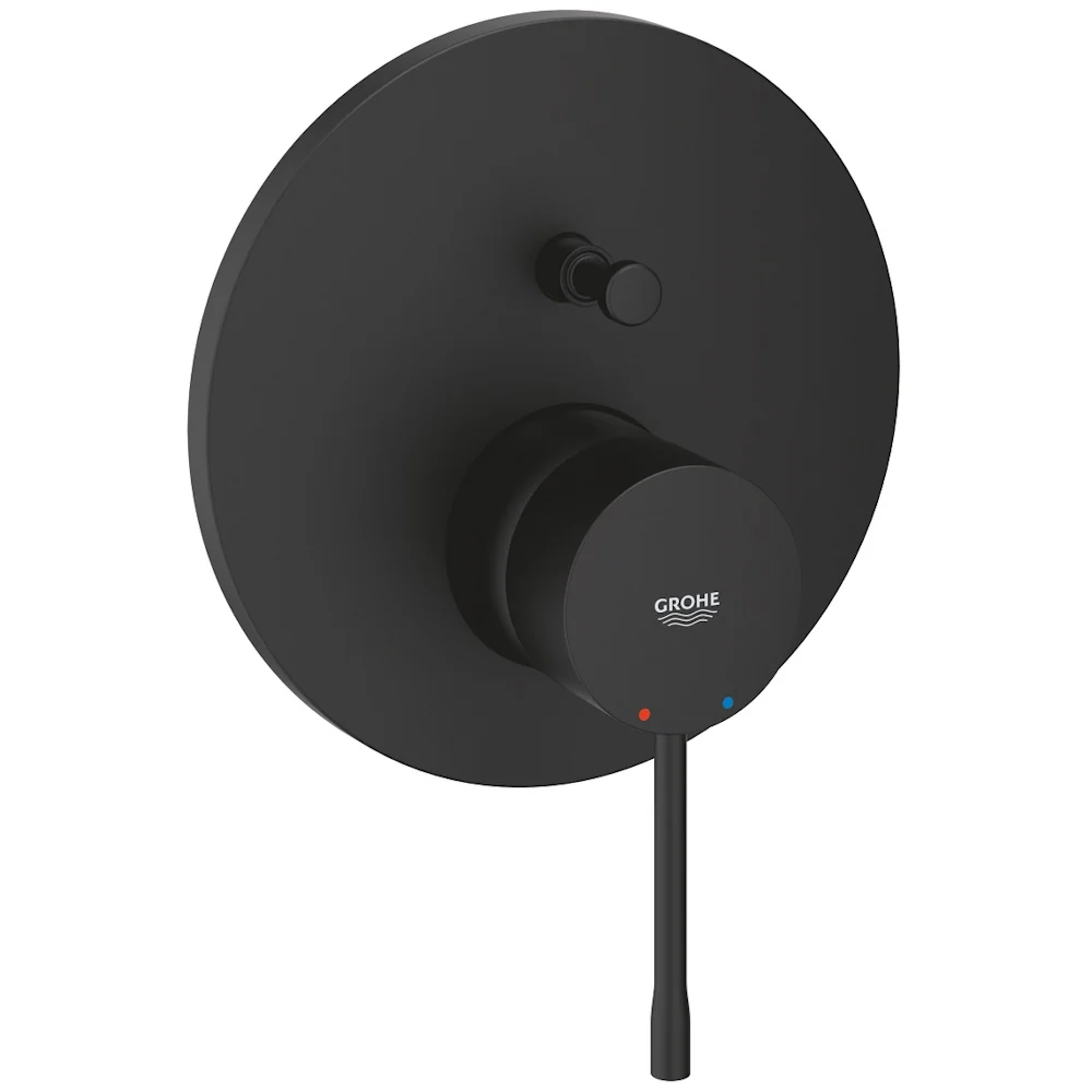 Grohe Essence Baterie cada dus monocomanda incastrata, negru mat (phantom black)