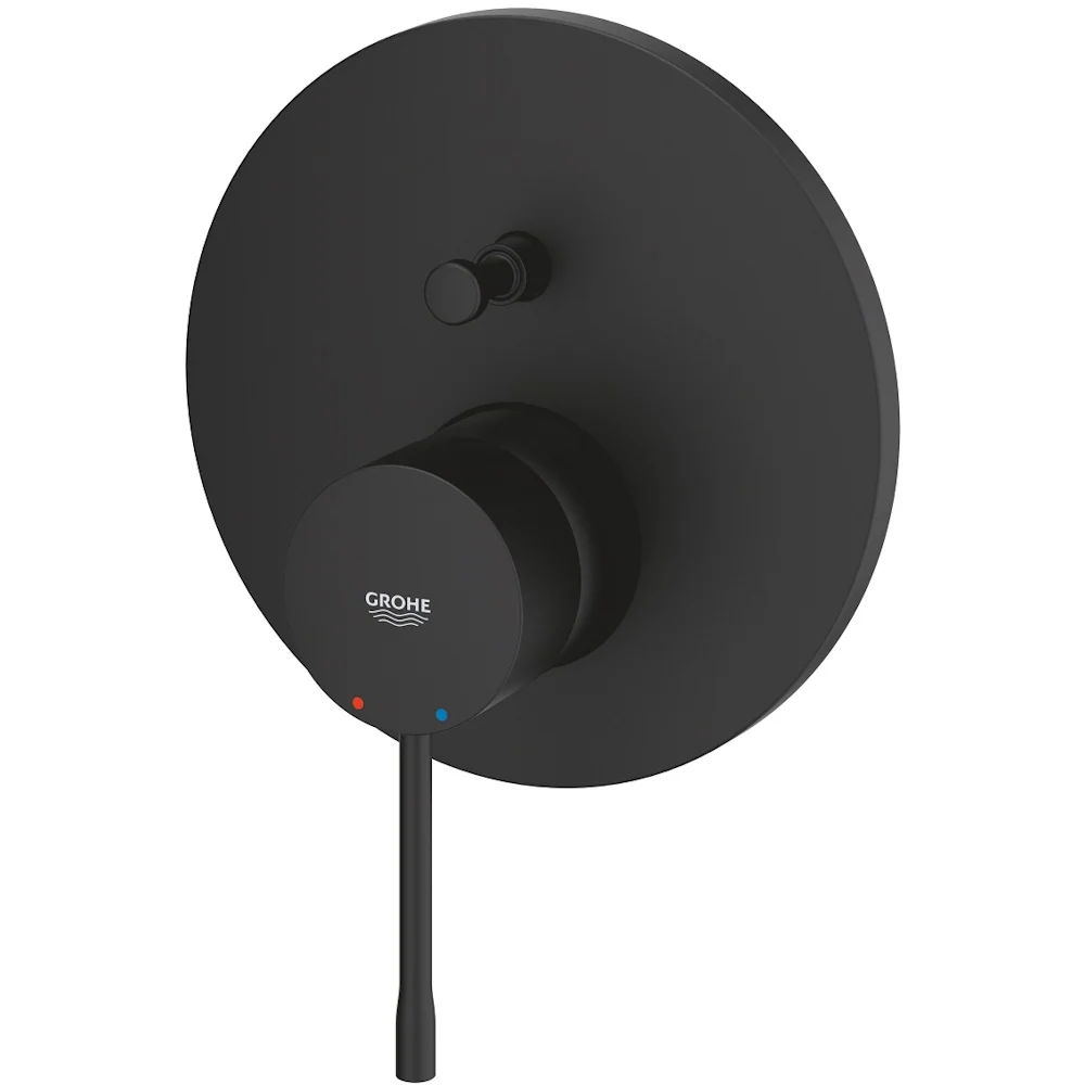 Grohe Essence Baterie cada dus monocomanda incastrata, negru mat (phantom black)
