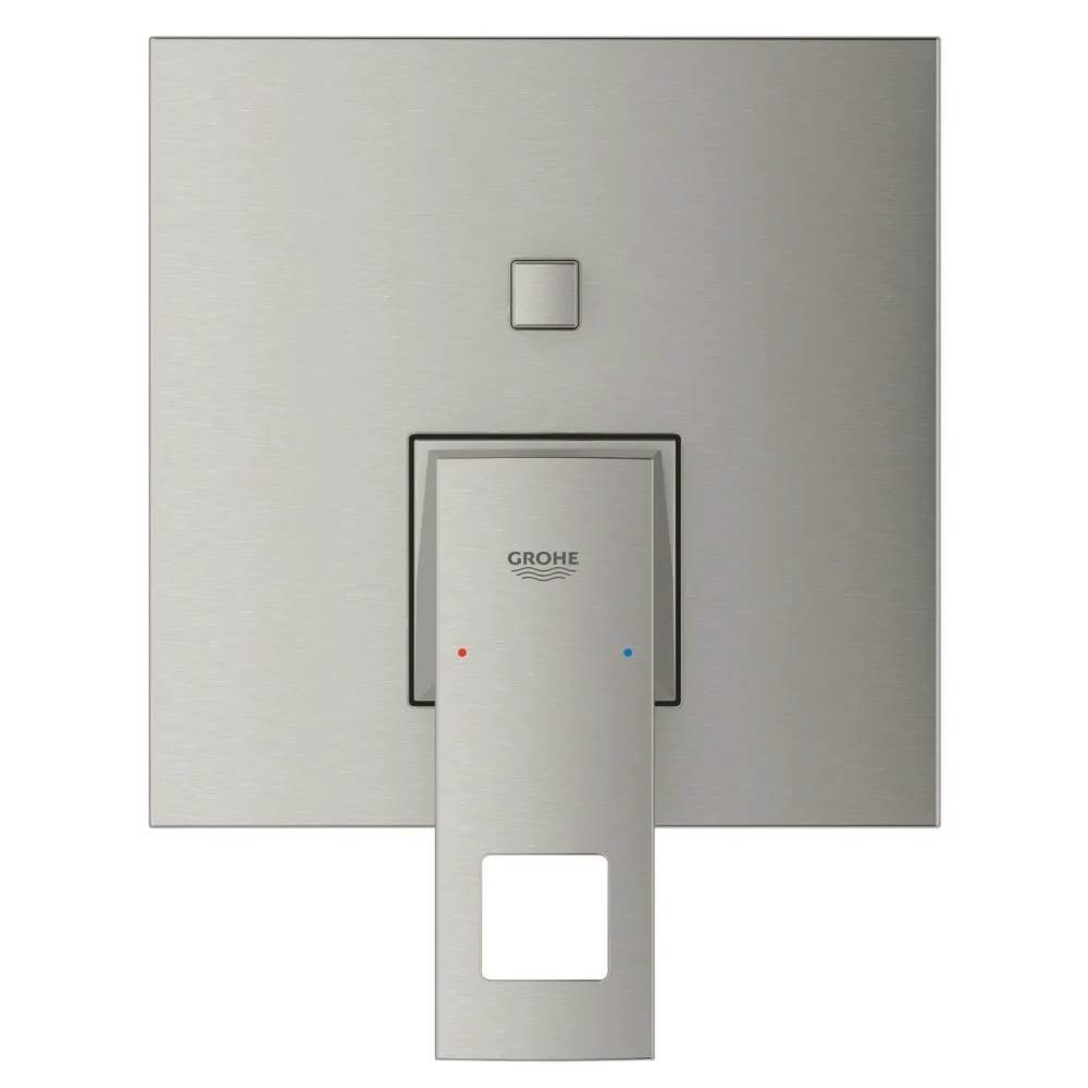 Grohe Eurocube Baterie cada dus incastrata, 2 iesiri, aspect inox (supersteel)