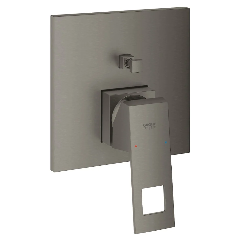 Grohe Eurocube Baterie cada dus incastrata, 2 iesiri, antracit mat (brushed hard graphite)