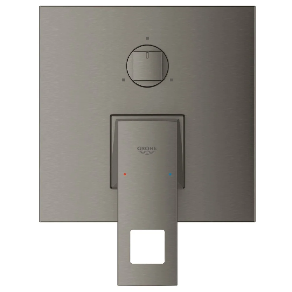 Grohe Eurocube Baterie cada dus incastrata, 3 iesiri, antracit mat (brushed hard graphite)
