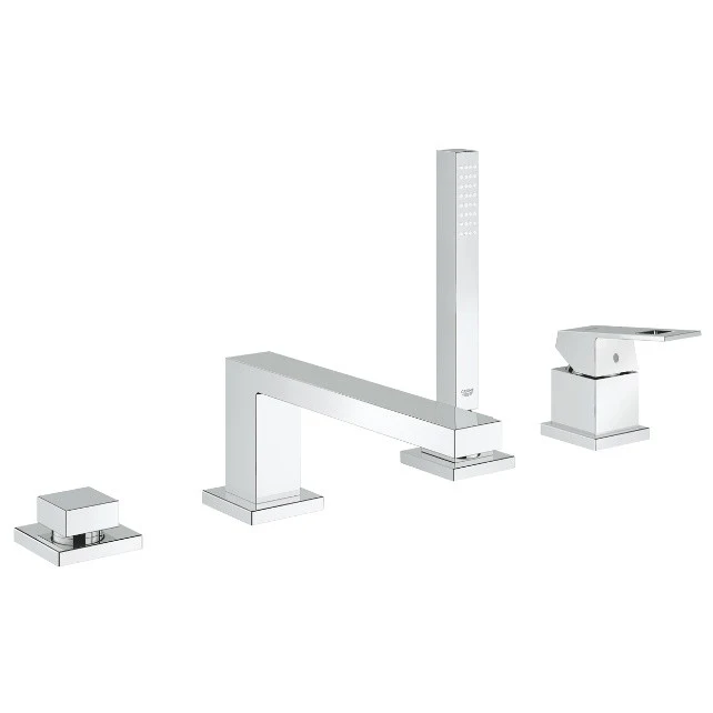 Grohe Eurocube Baterie cada dus monocomanda cu set dus, montaj pe cada, crom