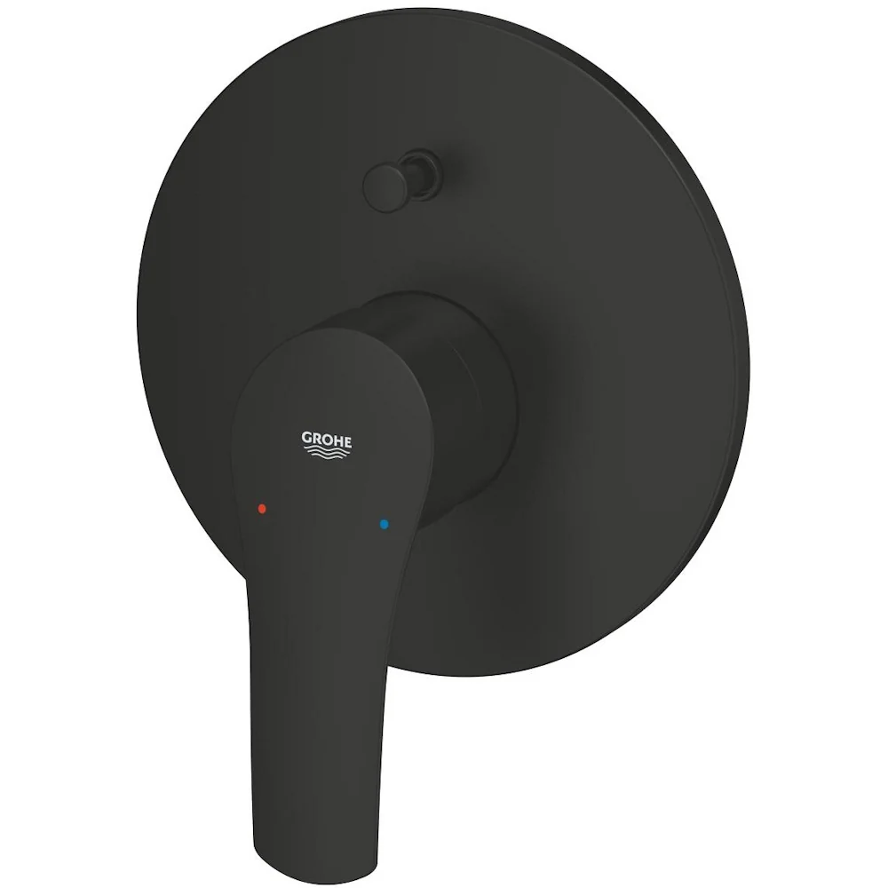 Grohe Eurosmart Baterie cada dus monocomanda incastrata, negru mat