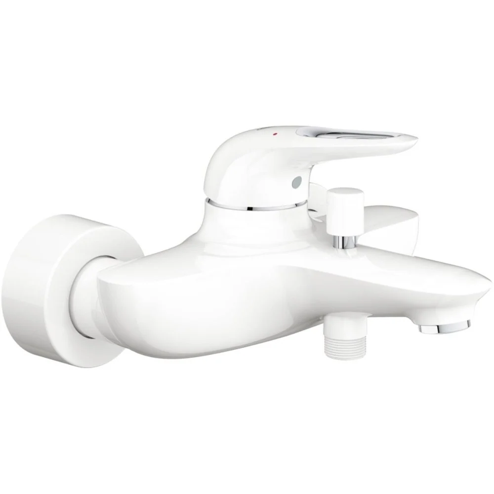 Grohe Eurostyle Baterie cada dus monocomanda, alb, maner gaurit
