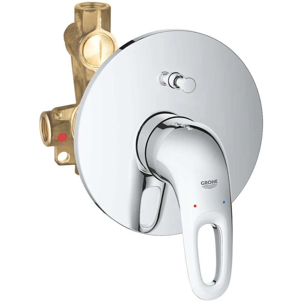 Grohe Eurostyle Baterie cada dus monocomanda incastrata, set complet