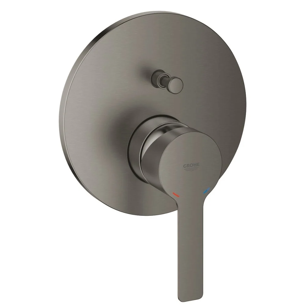 Grohe Lineare Baterie cada dus monocomanda incastrata, 2 iesiri, antracit mat (brushed hard graphite)