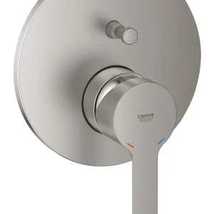 Grohe Lineare Baterie cada dus monocomanda incastrata, 2 iesiri, aspect inox
