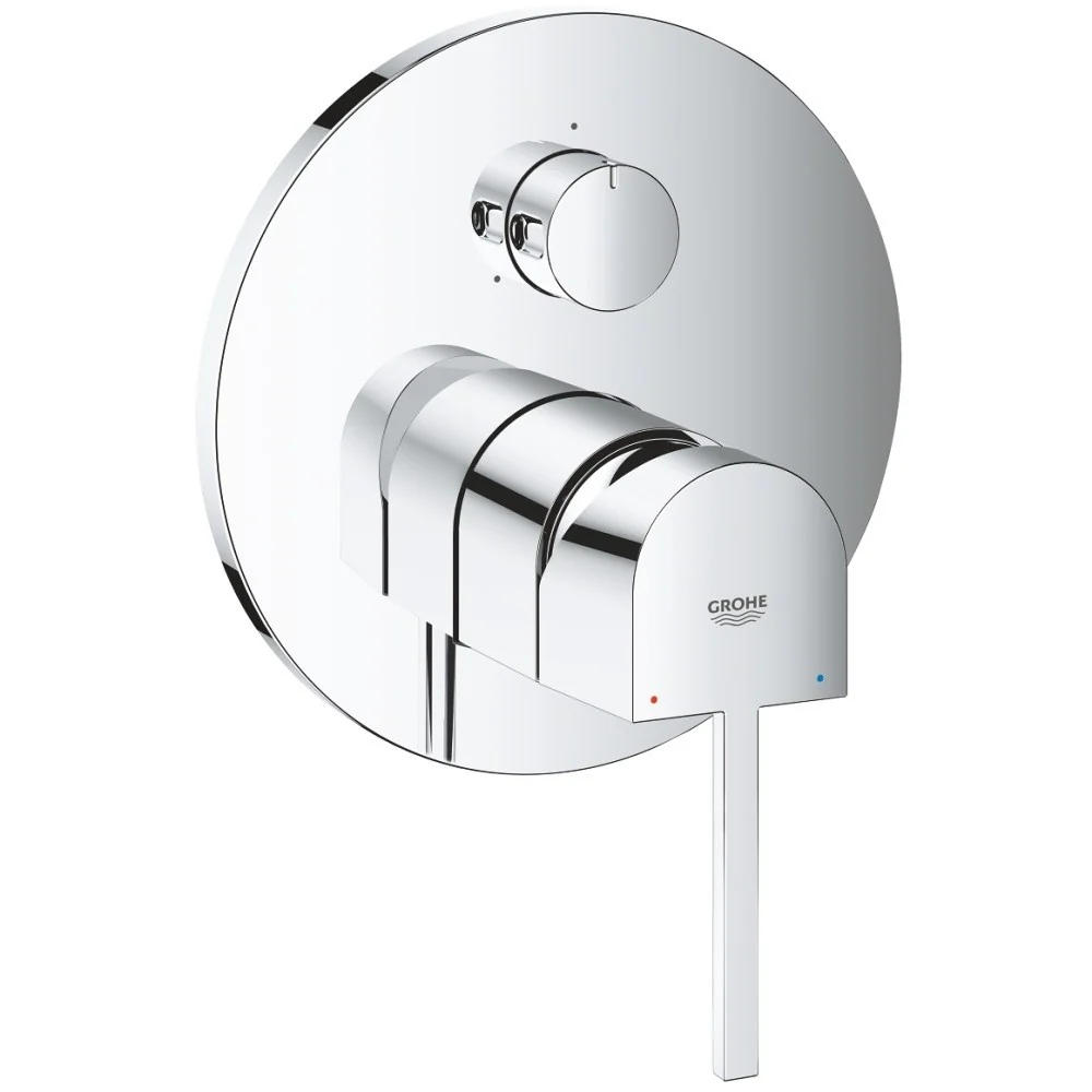 Grohe Plus Baterie cada dus incastrata, 3 iesiri, crom